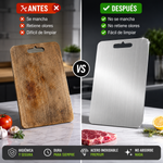 Tabla De Acero Inoxidable Y Titanio 🧑‍🍳👩‍🍳 + ENVÍO GRATIS 🚚
